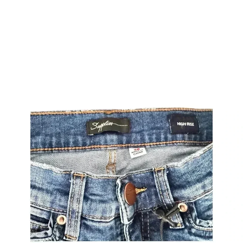 Supplies x Union Bay Maren High‎ Rise Distressed Slim Straight Jeans sz 2P